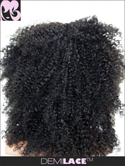 LACE FRONT WIG: Kiki Afro Kinky Curly Indian Remy