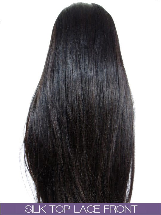 GLUELESS SILK TOP LACE FRONT WIG: Silky Straight