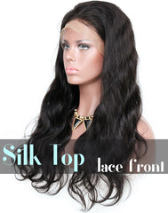 Glueless Silk Top Lace Front Wig: Body Wave