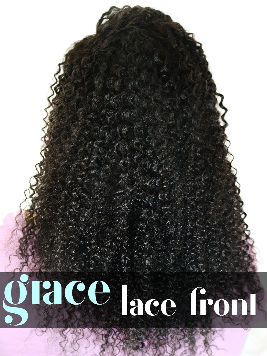 Clearance LACE FRONT WIG: Kyra Afro Kinky Curl Indian Remy Hair 20