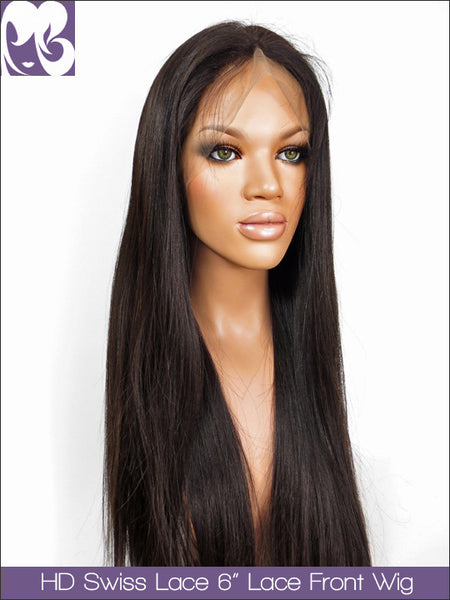 Clearance LACE FRONT WIG: Silky Straight  Natural Color 14