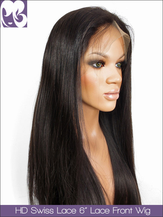 Clearance LACE FRONT WIG: Silky Straight  Natural Color 14