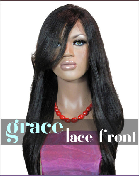 LACE FRONT WIG: Anne Professionally Cut Indian Virgin Remy