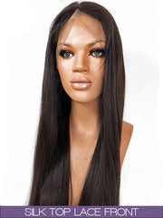 GLUELESS SILK TOP LACE FRONT WIG: Silky Straight