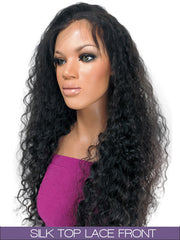 GLUELESS SILK TOP LACE FRONT WIG: Jasmine Brazilian Curl