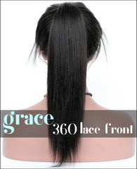 360 Lace Wig：Yaki Straight