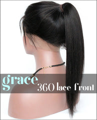 360 Lace Wig：Yaki Straight