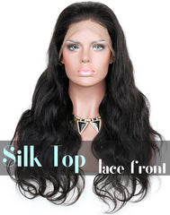Glueless Silk Top Lace Front Wig: Body Wave