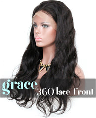 360 Lace Wig：Body Wave