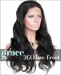 360 Lace Wig：Body Wave