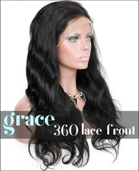 360 Lace Wig：Body Wave