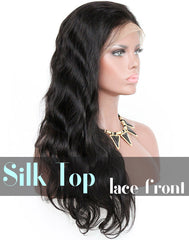 Glueless Silk Top Lace Front Wig: Body Wave