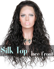 Glueless Silk Top Lace Front Wig: Loose Curl