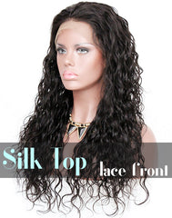 Glueless Silk Top Lace Front Wig: Loose Curl