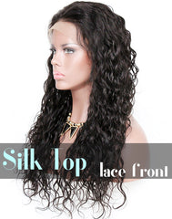 Glueless Silk Top Lace Front Wig: Loose Curl