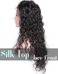Glueless Silk Top Lace Front Wig: Loose Curl