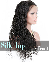 Glueless Silk Top Lace Front Wig: Loose Curl