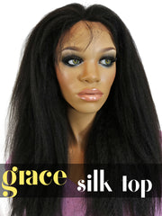 SILK TOP LACE WIG: Italian yaki