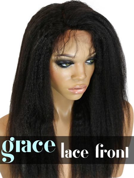 LACE FRONT WIG: Kinky Straight