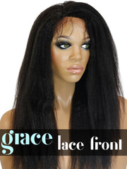 LACE FRONT WIG: Kinky Straight