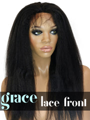 LACE FRONT WIG: Kinky Straight