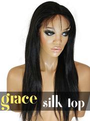 SILK TOP LACE WIG: Yaki Straight