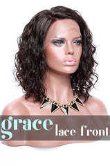 LACE FRONT WIG: Short Curly Side Part Bob Wig 12