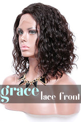 LACE FRONT WIG: Short Curly Side Part Bob Wig 12