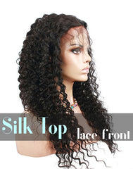 Glueless Silk Top Lace Front Wig: Deep Wave