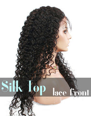 Glueless Silk Top Lace Front Wig: Deep Wave