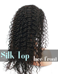 Glueless Silk Top Lace Front Wig: Deep Wave