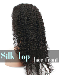 Glueless Silk Top Lace Front Wig: Deep Wave
