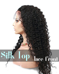 Glueless Silk Top Lace Front Wig: Deep Wave