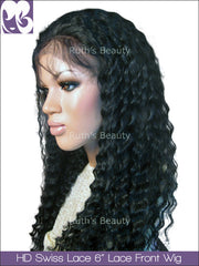 HD SWISS LACE 13x6inches Lace Front Wig Eva Spanish Wave Virgin Hair 150%