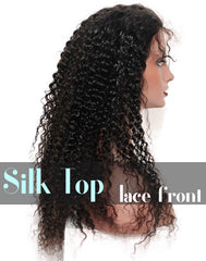 Glueless Silk Top Lace Front Wig: Deep Curl