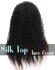 Glueless Silk Top Lace Front Wig: Deep Curl