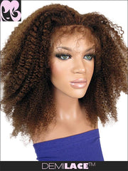 LACE FRONT WIG: Josephine Afro Kinky Curly Indian Remy