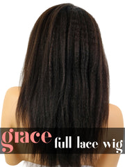FULL LACE WIG: Kinky Straight