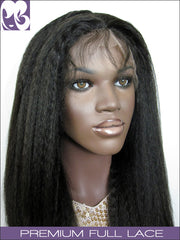 FULL LACE WIG: Pearl- Indian Remy Kinky Straight