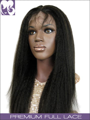 FULL LACE WIG: Pearl- Indian Remy Kinky Straight