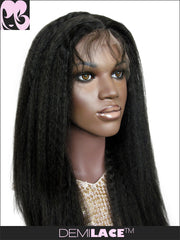 LACE FRONT WIG: Pearl Kinky Straight Indian Remy