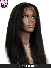 LACE FRONT WIG: Pearl Kinky Straight Indian Remy