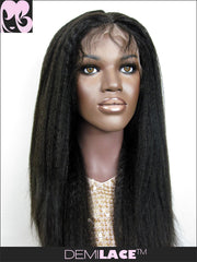 LACE FRONT WIG: Pearl Kinky Straight Indian Remy