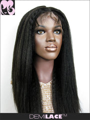 LACE FRONT WIG: Pearl Kinky Straight Indian Remy