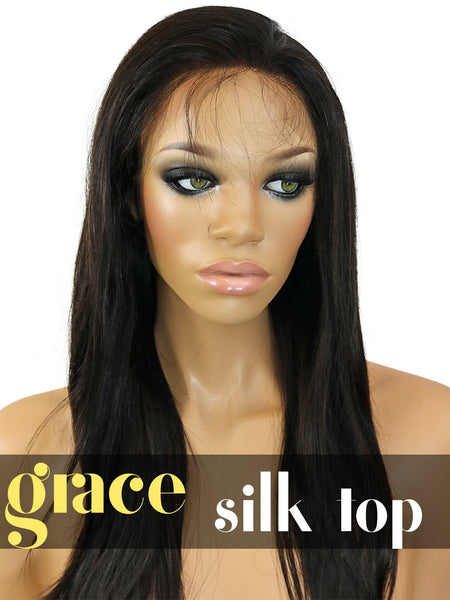 SILK TOP LACE WIG: Virgin Straight